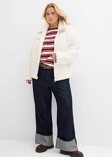 Maglia oversize in puro cotone a maniche lunghe, bonprix