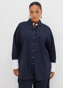 Camicia a righe in misto viscosa, bonprix