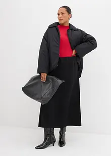 Maglia a costine con arricciatura, bonprix