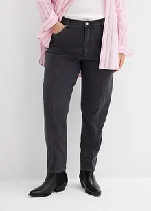 Mom jeans elasticizzati, vita alta, bonprix