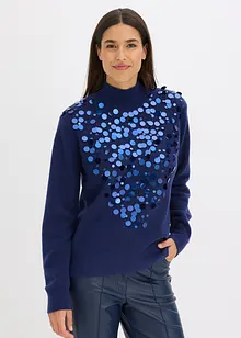 Maglione con paillettes, bonprix
