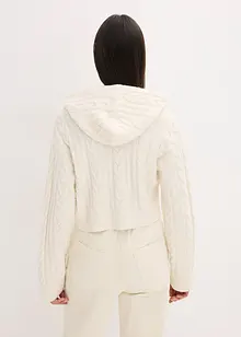 Maglione in  filato grosso con cappuccio, bonprix