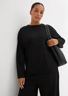 Maglia a maniche lunghe in punto di Roma, bonprix