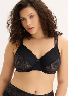 Reggiseno con ferretto e stampa lucente, bonprix