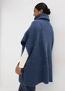 Maglione stile poncho con percentuale di lana, bonprix