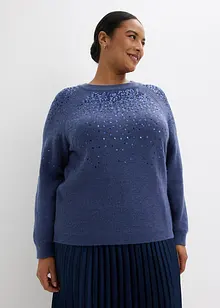Maglione con paillettes, bonprix