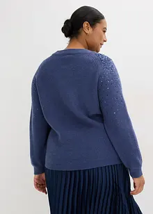 Maglione con paillettes, bonprix