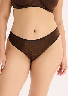 Perizoma alto in tessuto glitterato, bonprix