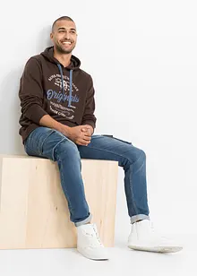 Felpa con cappuccio e taglio comfort, bonprix