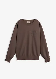 Felpa oversize in misto cotone morbido, bonprix