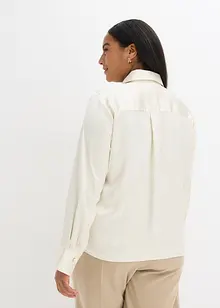 Camicetta in satin con cravatta staccabile (set 2 pezzi), bonprix