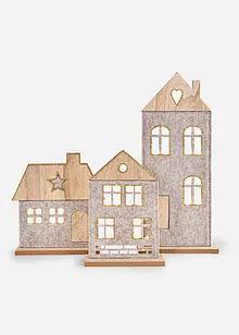 Soprammobile LED a forma di casette (set 3 pezzi), bonprix