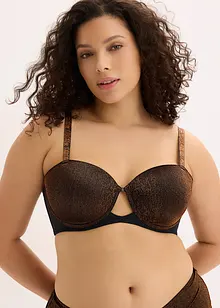 Reggiseno a balconcino in tessuto glitterato, bonprix