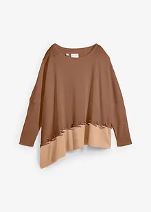 Maglione poncho in filato fine, bonprix