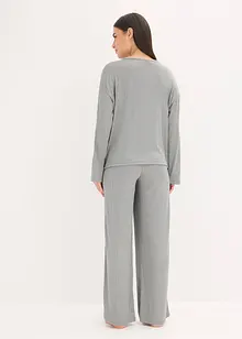 Pigiama in morbido jersey pointelle, bonprix