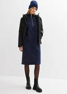 Abito in felpa con mezza zip, bonprix