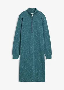 Abito in felpa con mezza zip, bonprix