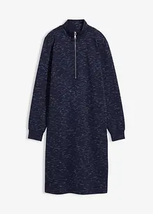 Abito in felpa con mezza zip, bonprix