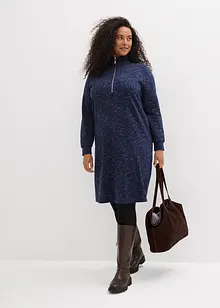 Abito in felpa con mezza zip, bonprix