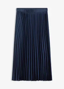 Gonna plissettata in satin fine, bonprix