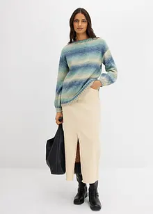 Maglione in filato grosso di misto lana morbido, bonprix