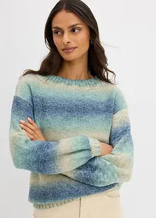 Maglione in filato grosso di misto lana morbido, bonprix