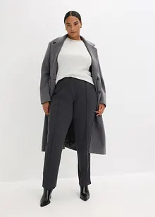 Pantaloni in jersey di cotone con piega cucita, bonprix