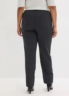 Pantaloni in jersey di cotone con piega cucita, bonprix