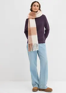 Maglione a coste di puro cotone biologico, bonprix