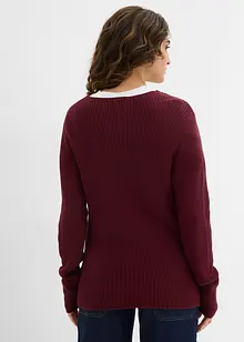 Maglione in filato fine di puro cotone biologico, bonprix