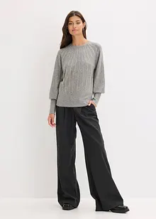 Maglione con strass, bonprix