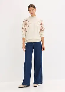 Maglione oversize con paillettes, bonprix