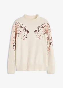 Maglione oversize con paillettes, bonprix