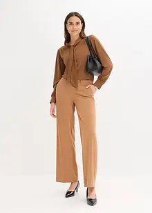 Maglia con viscosa e fiocco in satin, bonprix