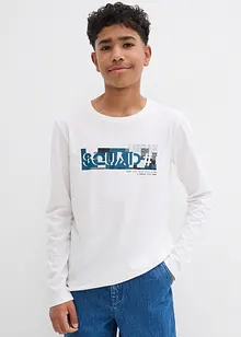 Maglia a maniche lunghe in puro cotone (pacco da 2), bonprix