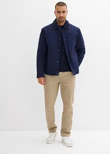 Pantaloni termici elasticizzati con fodera in flanella straight, regular fit, bonprix