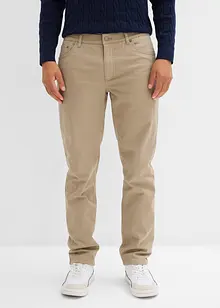 Pantaloni termici elasticizzati con fodera in flanella straight, regular fit, bonprix