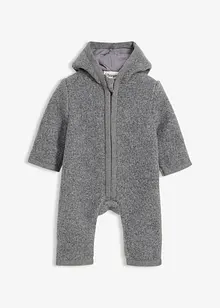 Tuta in simil lana con cappuccio, bonprix