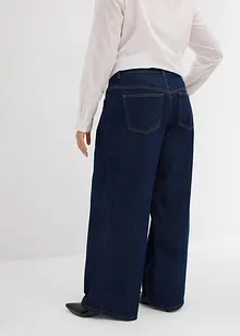 Jeans wide leg, vita media, bonprix