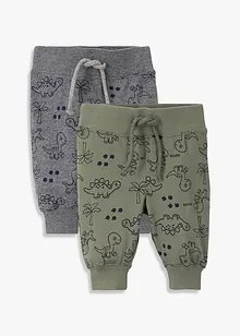 Pantaloni di jersey in cotone biologico (pacco da 2), bonprix