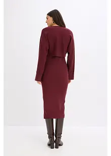 Abito in maglia e maglione abbinato (set 2 pezzi), bonprix