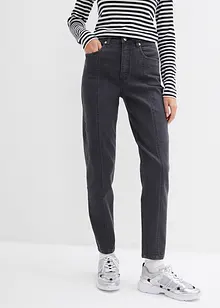 Mom jeans elasticizzati, vita alta, bonprix