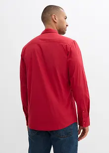 Camicia elasticizzata con cotone, slim fit, bonprix