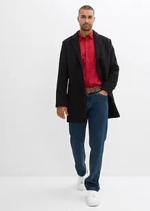 Camicia elasticizzata con cotone, slim fit, bonprix