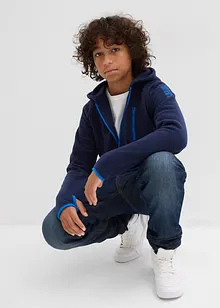 Giacca in pile con dettagli a contrasto, bonprix