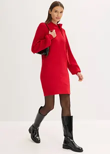 Abito in maglia con fiocco in misto viscosa morbido, bonprix