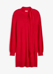 Abito in maglia con fiocco in misto viscosa morbido, bonprix