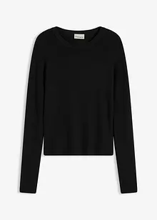 Maglione morbido in filato fine misto viscosa, bonprix