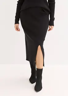 Gonna in filato fine di misto viscosa morbido, bonprix