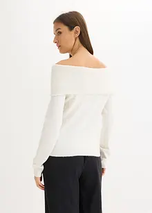 Maglione oversize con spalle scoperte, bonprix